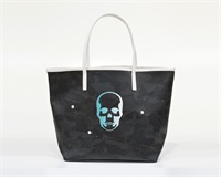 GENTIL BANDIT 14th Anniv. Ltd トートバッグMM(ブラックカモ×ホワイト（スカル）)