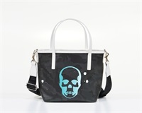 GENTIL BANDIT 14th Anniv. Ltd トートバッグPM(ブラックカモ×ホワイト（スカル）)