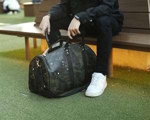 【最終値下げ】ジャンティバンティ GENTIL BANDIT ボストンバッグ ⭐極美品⭐ジャンティバンティ迷彩柄ボストンバッグ pvc大容量2way