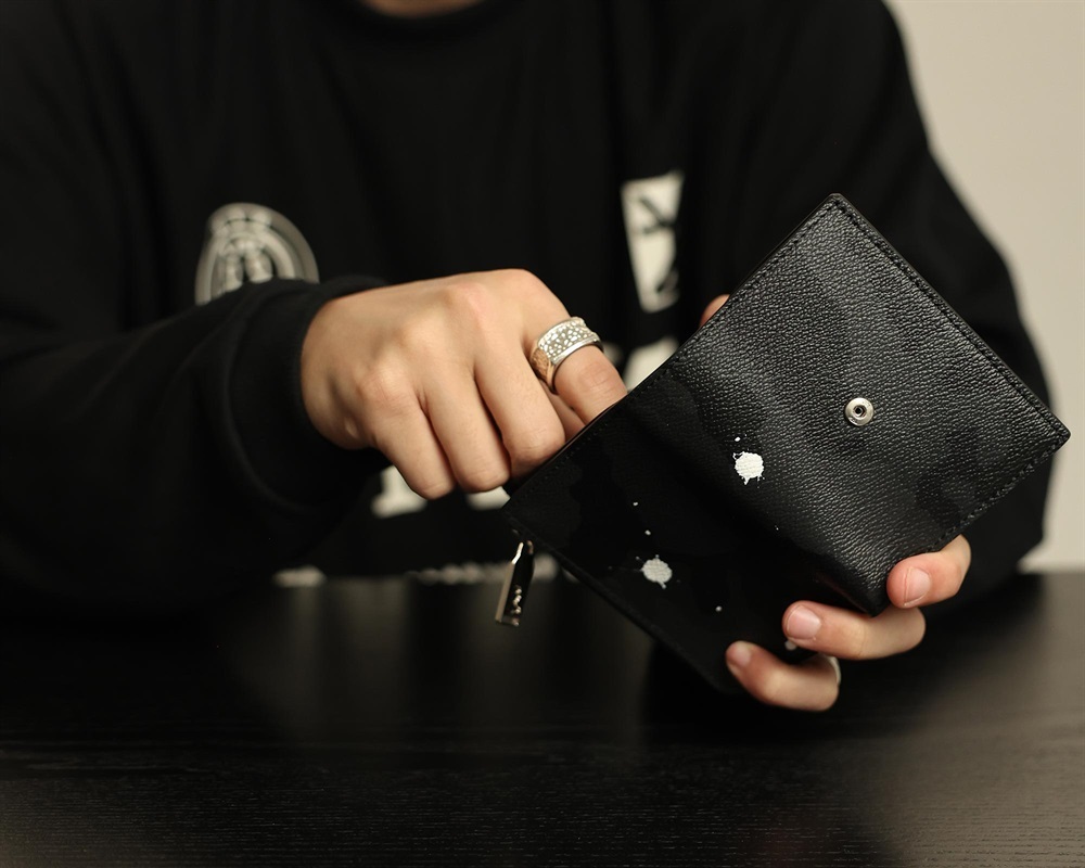 GENTIL BANDIT トライフォールドウォレット ブラックカモ|GENTIL