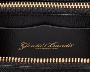 GENTIL BANDIT ラウンドジップロングウォレット ブラックカモ|GENTIL
